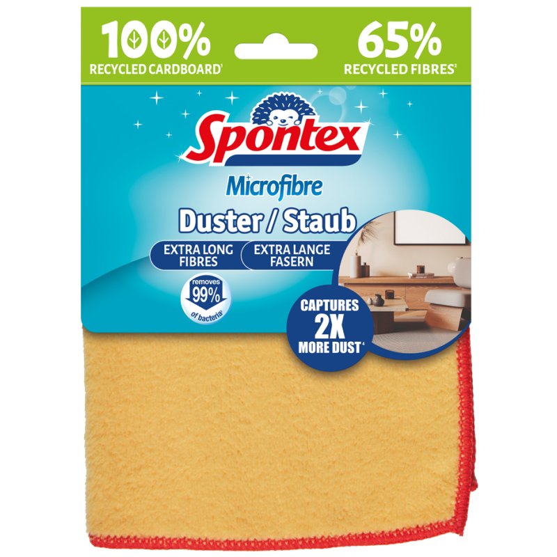 Spontex microvezeldoek, geel, wasbaar, herbruikbaar